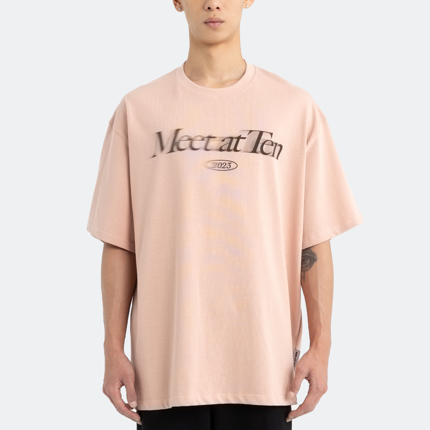 Classic Faded Tee in Dusty Pink: Male