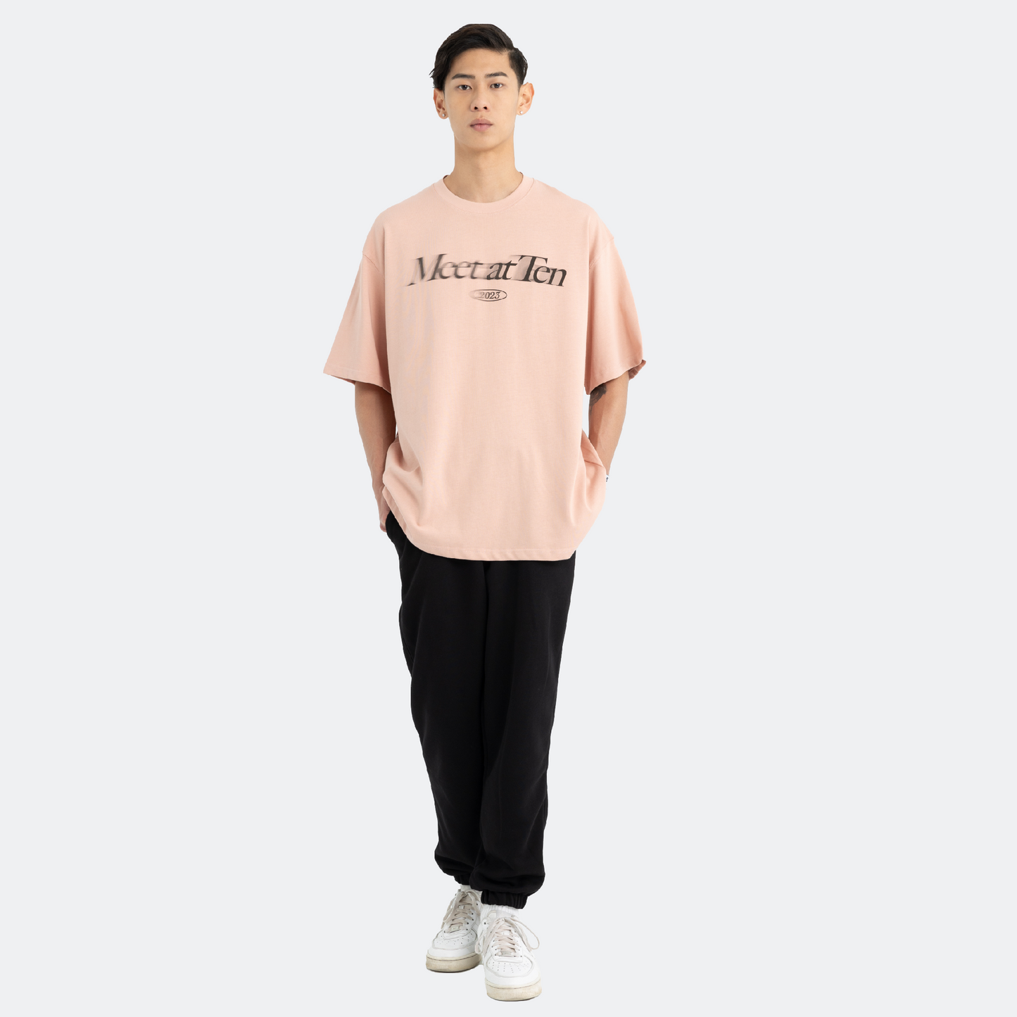 Classic Faded Tee in Dusty Pink: Male